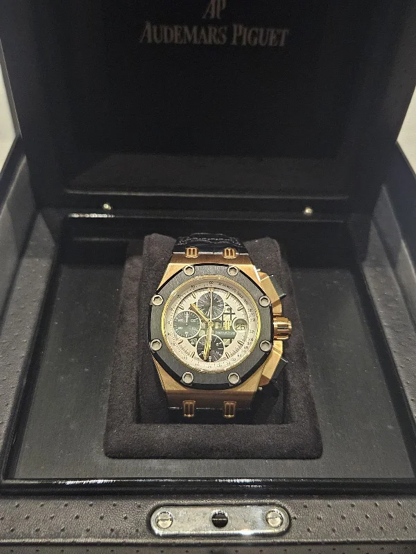 Men's Audemars Piguet Eco-Drive Watches-ROYAL OAK OFFSHORE CHRONOGRAPH 44MM 'RUBENS BARRICHELLO II' ROSEGOLD LIMITED EDITION (2017)