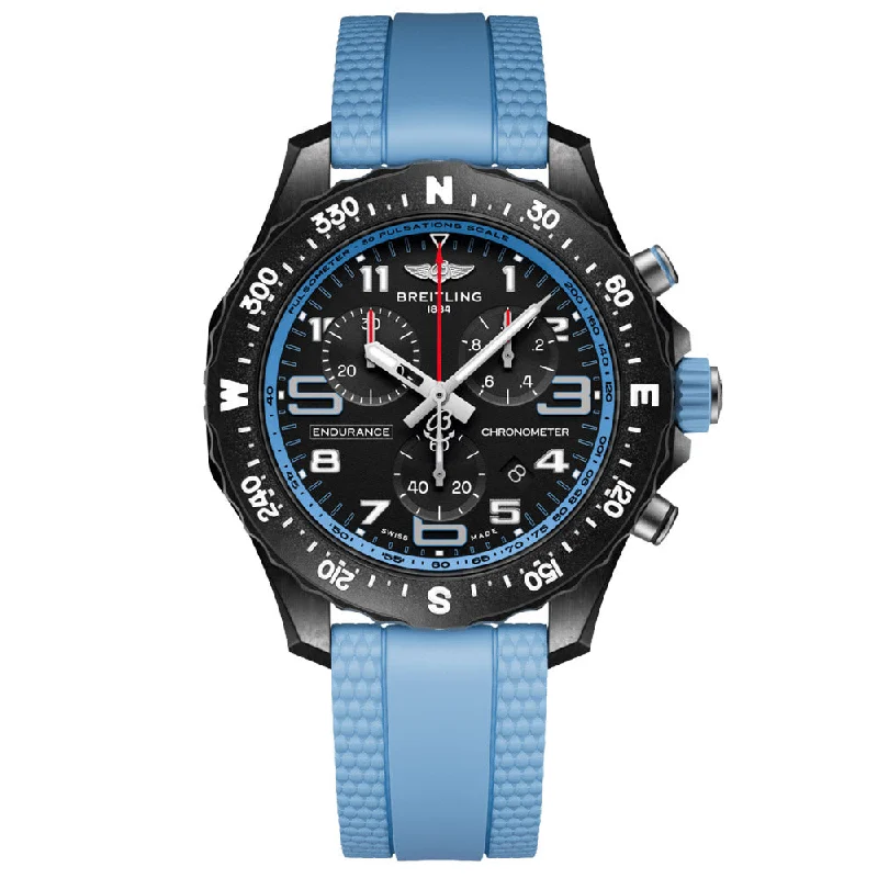 Women's Chronograph Watches with Advanced Navigation-Breitling Endurance Pro 38mm Black Dial Breitlight Quartz Watch X83310281B1S1