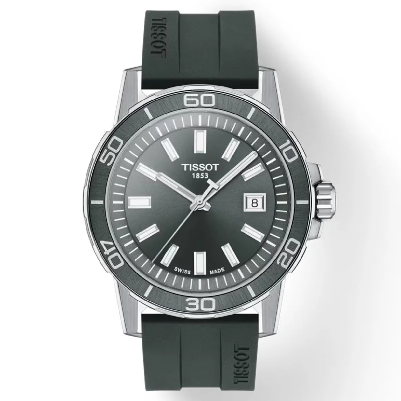 Heritage Watches for Women Online-Tissot T-Sport Grey Dial Men 44mm