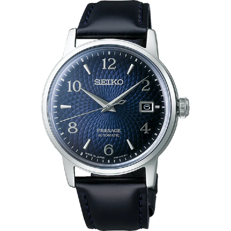 Men's Seiko European Made Style Watches-Seiko Presage SRPE43J Manhattan Cocktail Time Watch