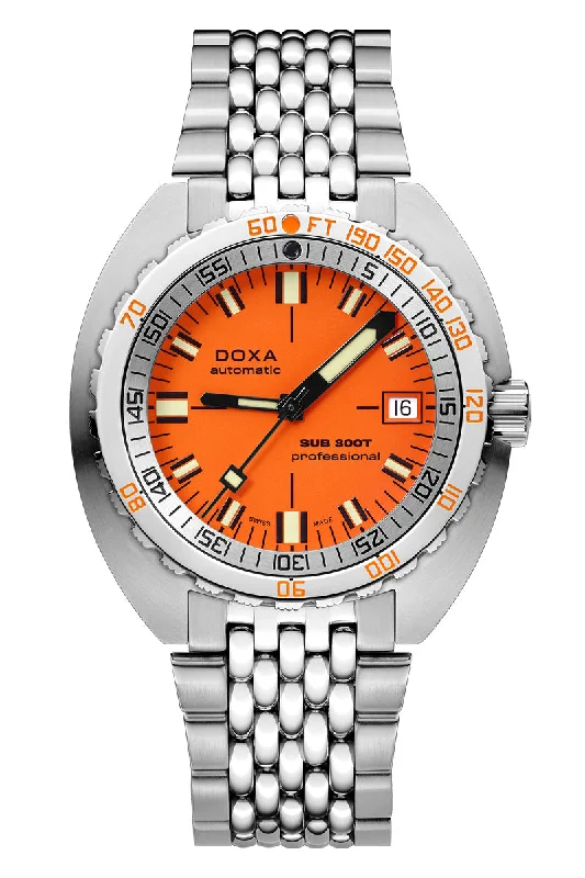 Men's Classic Dress Watches with Leather Straps-Doxa Sub 300T Professional 840.10.351.10