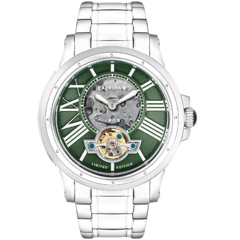 Men's Smart Dress Watches with Smart Features-Thomas Earnshaw Bertha Watch ES-8244-33
