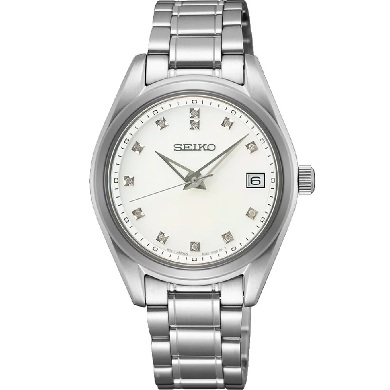 Men's Seiko High-End Style Watches-Seiko SUR579P Diamond Set