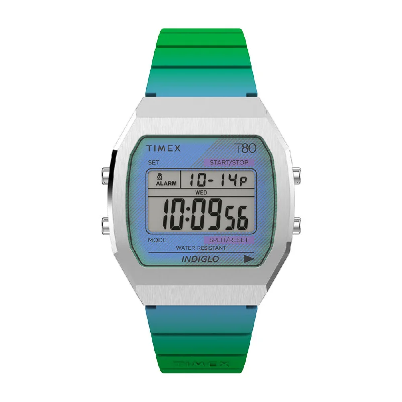Women's Pilot Watches for Radio Communication-Timex 80 Digital 34mm Resin Band