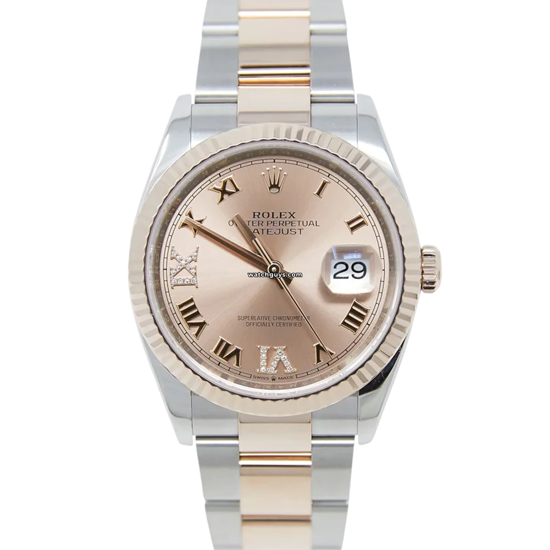 Women's Rolex Italian Made Watches-Rolex Datejust 126231 Pink Diamond