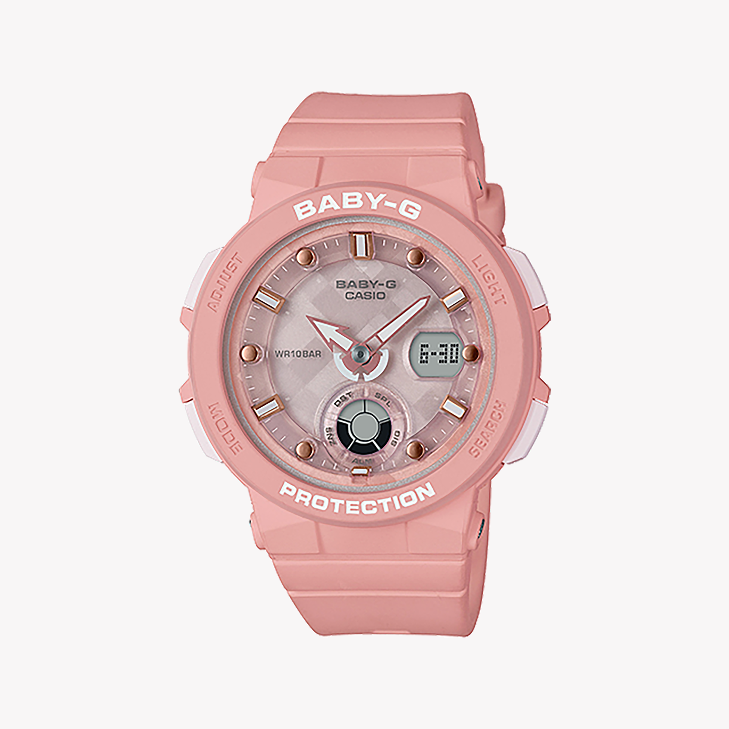 Men's Digital Watches with Tactical Design-BGA-250-4ADR BABY-G WATCH - VIBRANT PINK SPORTY TIMEPIECE FOR ADVENTUROUS WOMEN