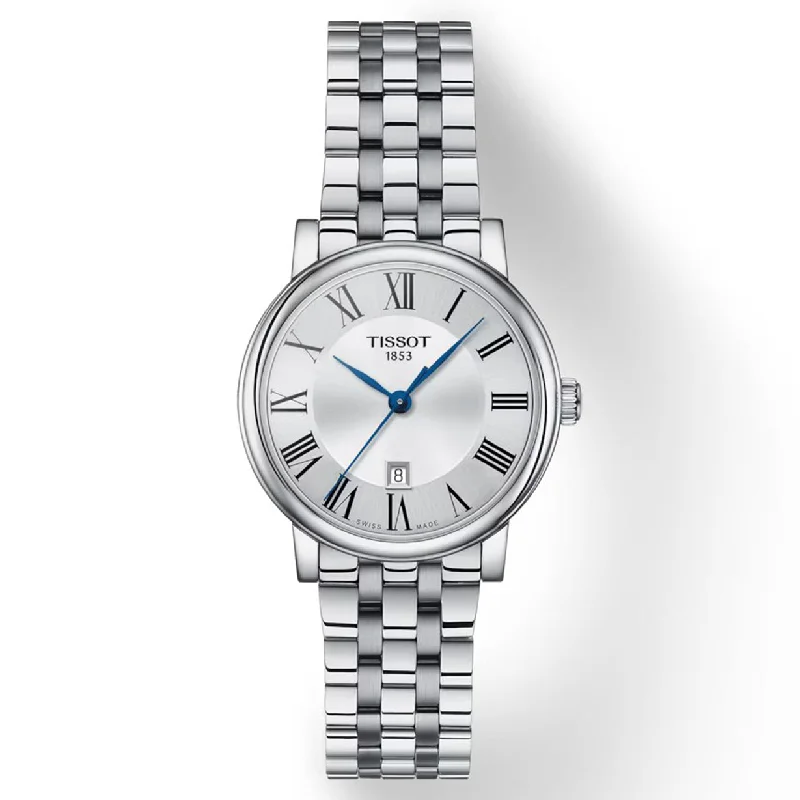 Women's Heritage Watches for Military Personnel-Tissot T-Classic Silver Dial Women 30mm