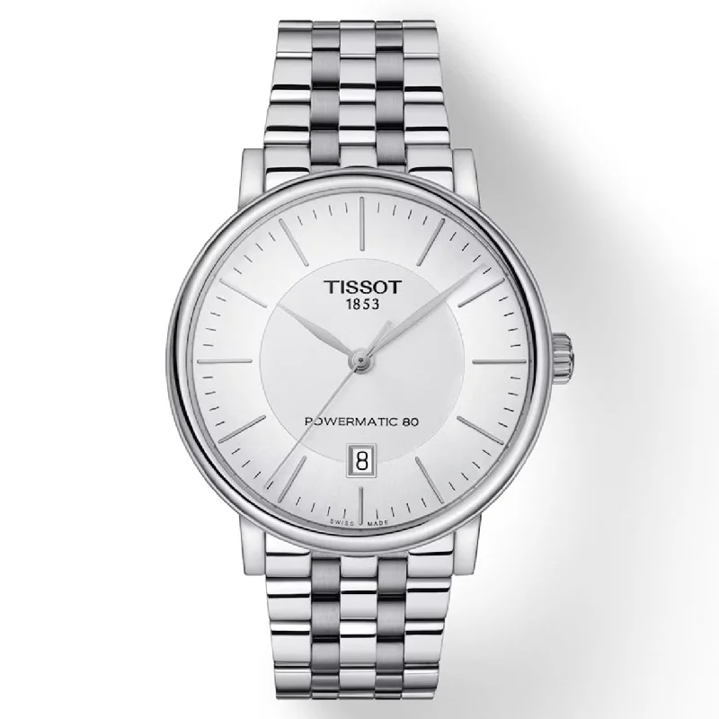Women's Heritage Watches for Birthday Gifts-Tissot T-Classic Silver Dial Men 40mm