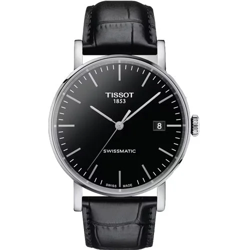 Women's Heritage Watches with Thermometer Function-Tissot T-Classic Black Dial Men 40mm