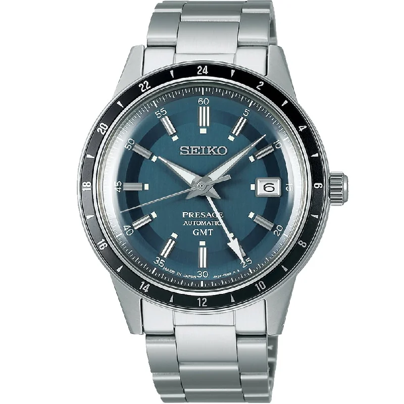 Men's Seiko Gift Design Watches-Seiko Presage GMT SSK009J Automatic