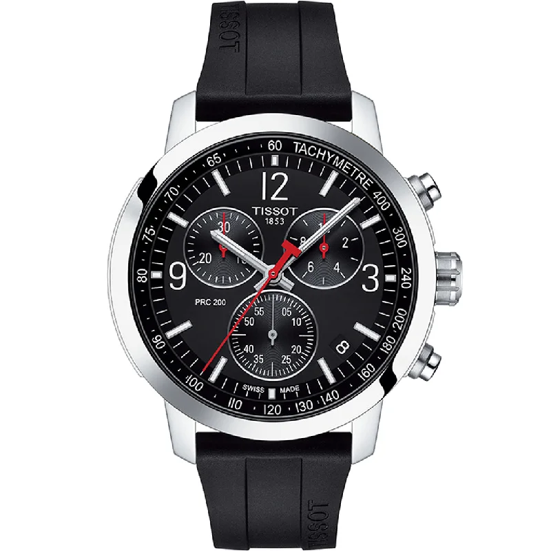 Men's Quartz Watches for Pilots-TISSOT, PRC 200 CHRONOGRAPH