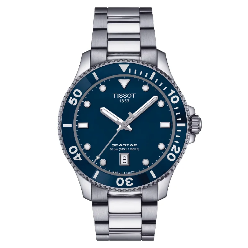 Women's Heritage Watches for Everyday Wear-Tissot T-Sport Blue Dial Men 40mm