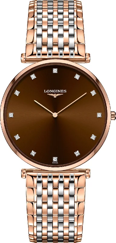 Women's Pilot Watches with British Made Heritage-Longines La Grande Classique De Brown Dial Men 37MM