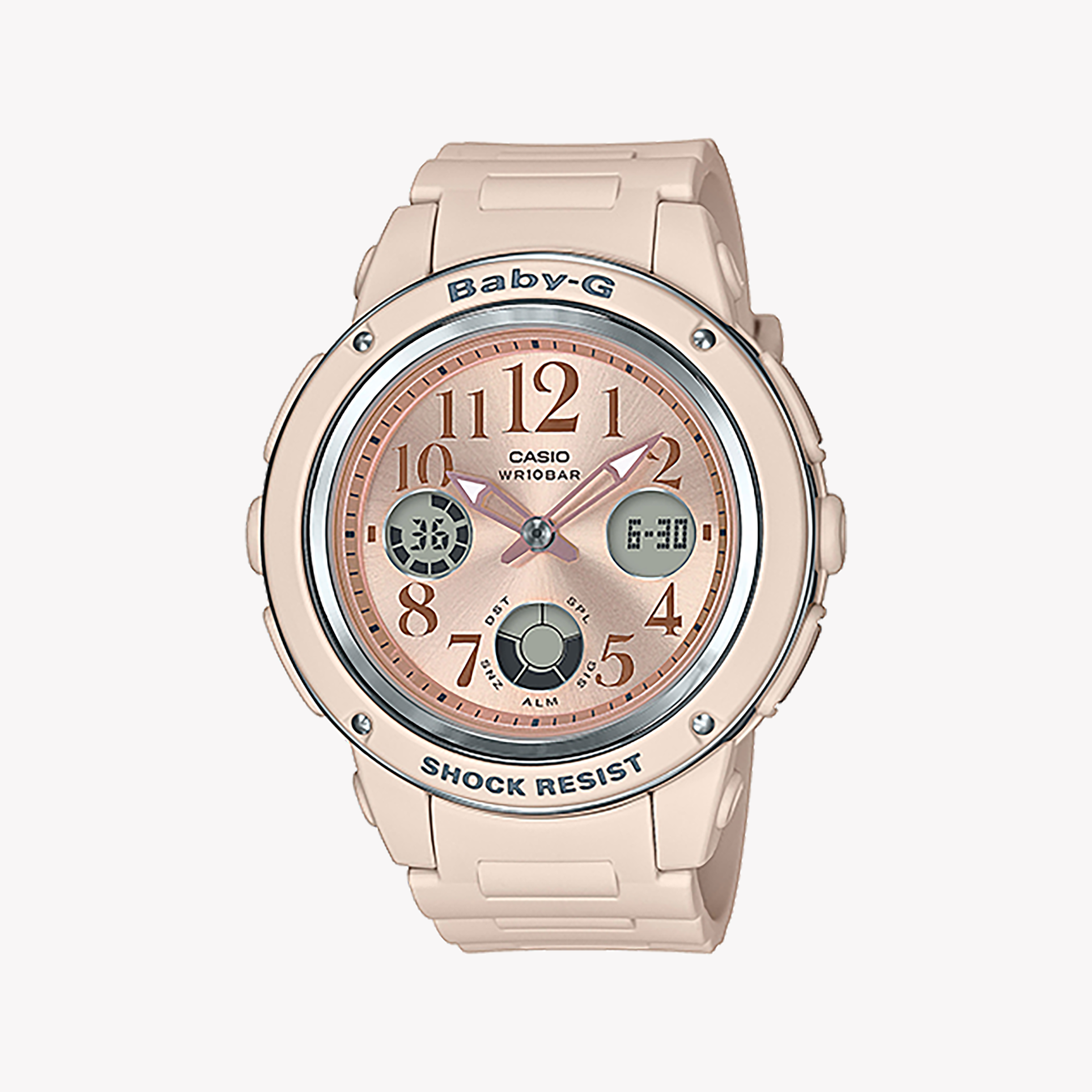 Men's Digital Watches for Travelers-BABY-G BGA-150CP-4BDR PINK PERFECTION - Chic & Functional Women's Watch for Every Adventure