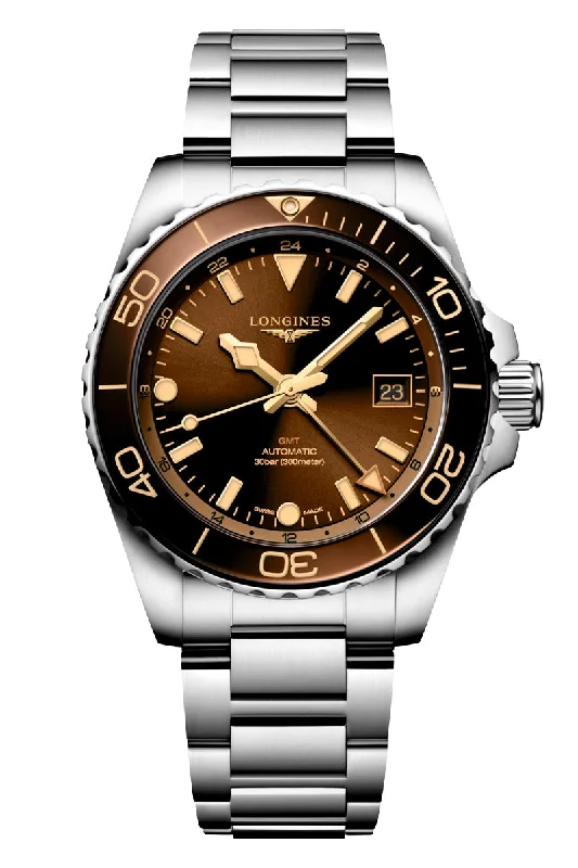 Men's Unique Shape Design Dress Watches for Fashion Statement-Longines HydroConquest GMT L3.790.4.66.6