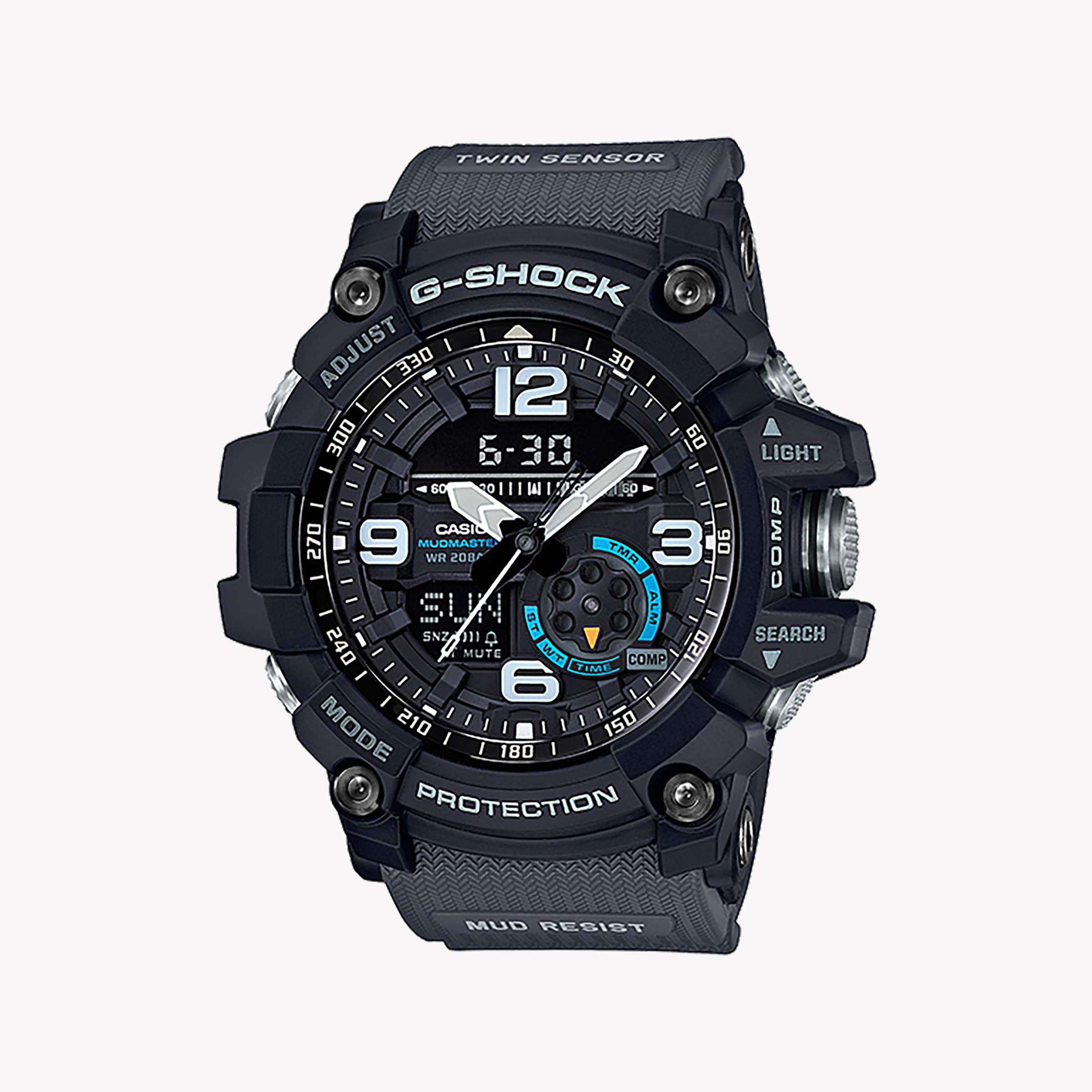 Men's Digital Watches for Collectors-CASIO G-SHOCK GG-1000-1A8DR ADVENTURE-READY - RUGGED MEN'S WATCH with durable black case and advanced twin sensor features