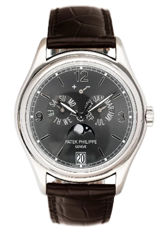 Men's Patek Philippe Watches with Morse Code Feature-Patek Philippe Annual Calendar 5146G Mens Watch Papers