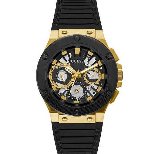Women's Pilot Watches with Pilot's Watch Design-Guess Circuit Black Dial Men 44mm GW0487G5