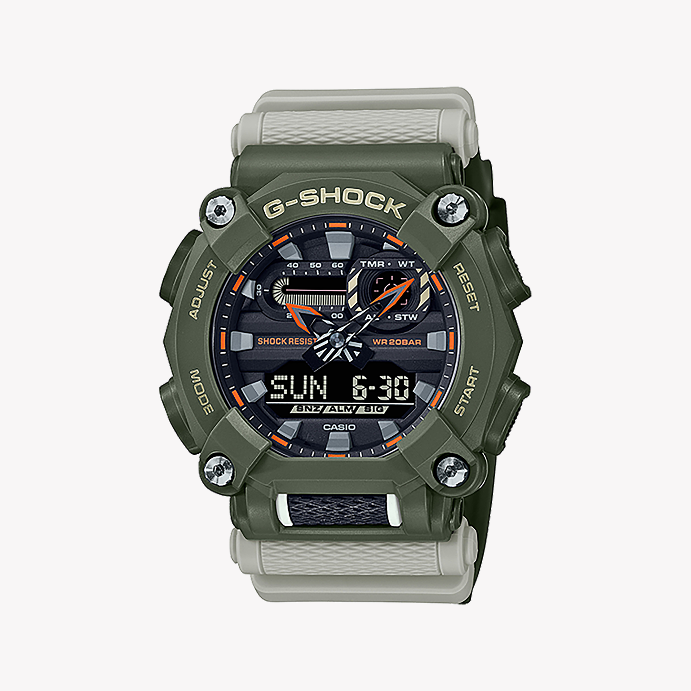 Men's Digital Watches for Pilots-CASIO G-SHOCK GA-900HC-3ADR ADVENTURE READY - RUGGED GREEN MEN'S WATCH