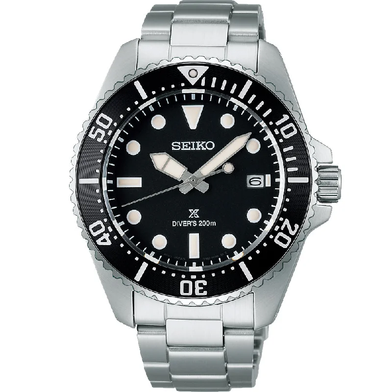 Men's Seiko American Made Watches-Seiko Prospex SNE597P Solar Diver's