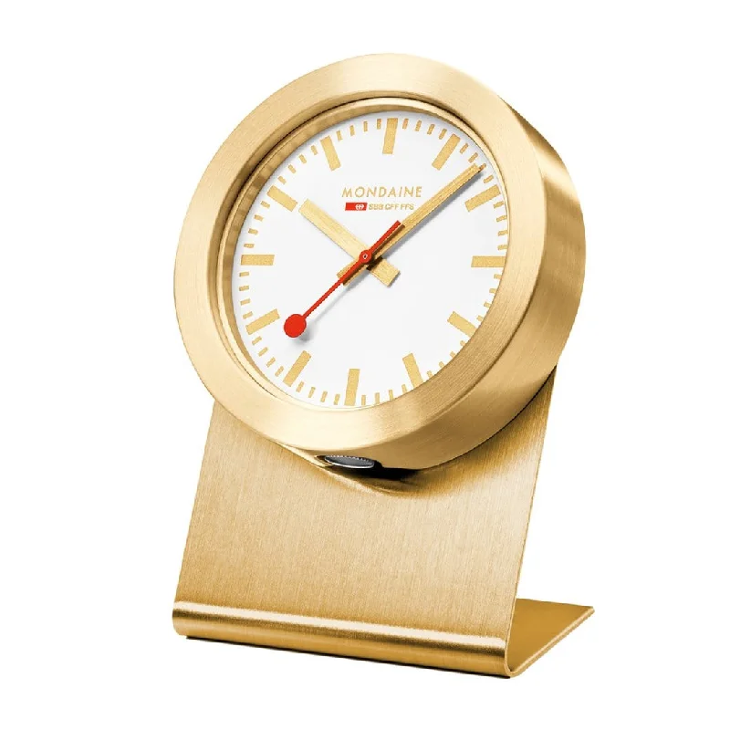 Steam Clocks for Industrial Theme-Gold Coloured Magnet clock, 5 cm