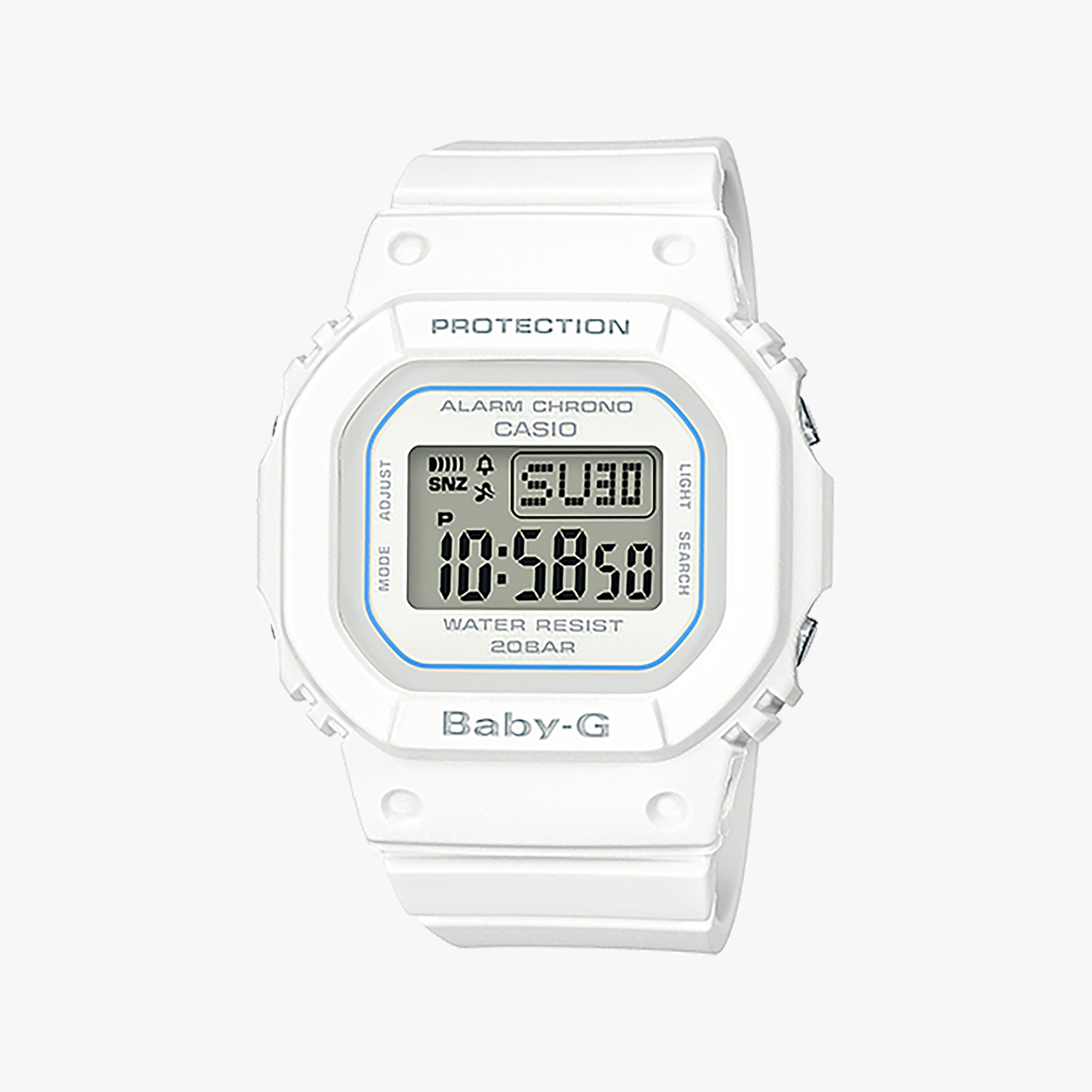 Men's Digital Watches for Humidity Monitoring-BABY-G Women's White Resin Watch, Sporty Design | BGD-560-7DR