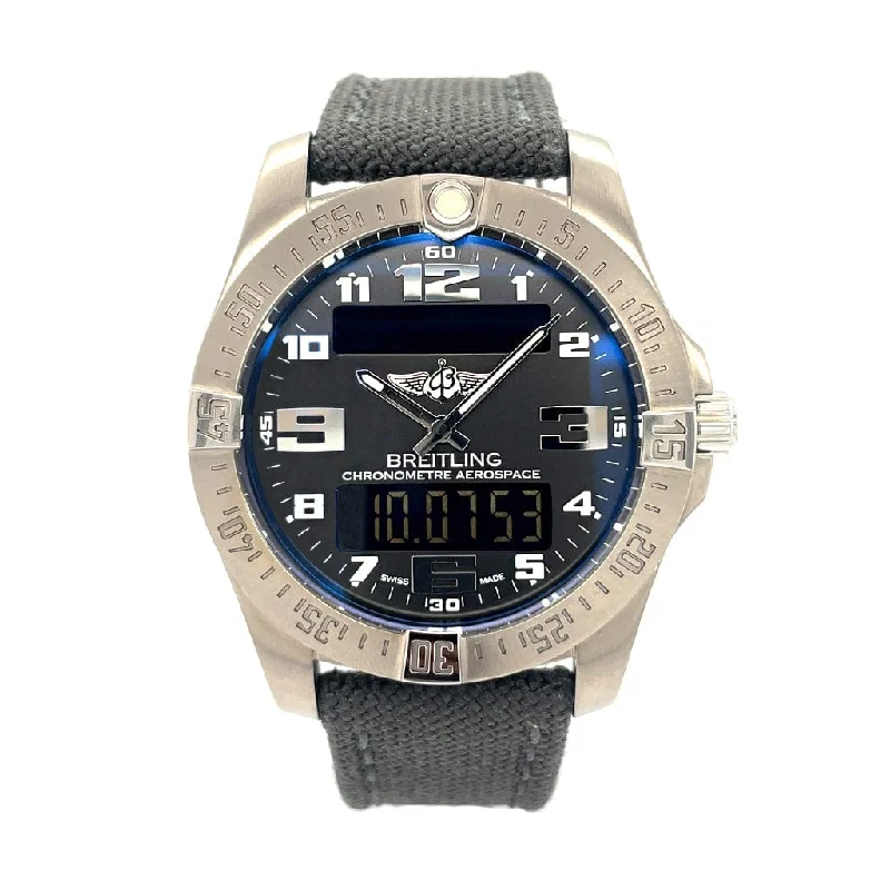 Women's Pilot Watches with Smart Features-Breitling Aerospace Evo E7936310/BC27 - Pre-Owned