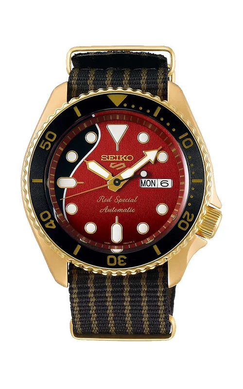 Men's Seiko Limited Edition Design Watches-Seiko 5 Sports Brian May Limited Edition SRPH80K1F