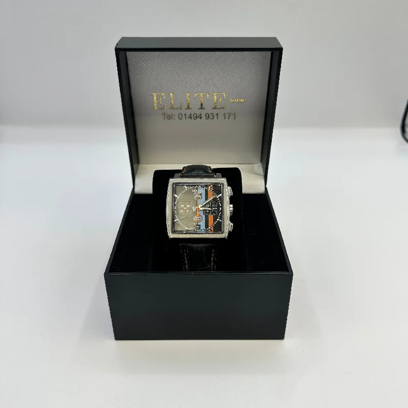 men's Rolex watches with perpetual calendar -​TAG Heuer Monaco Gulf Limited Edition (CW211A)