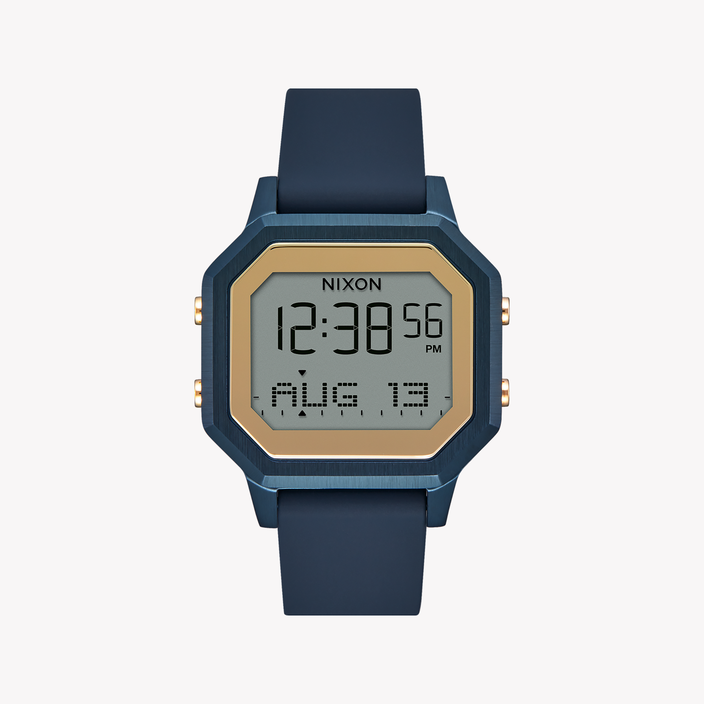 Men's Digital Watches for Timeless Style-Nixon Unisex Blue Rubber Watch, Plastic Case | A1211-1859