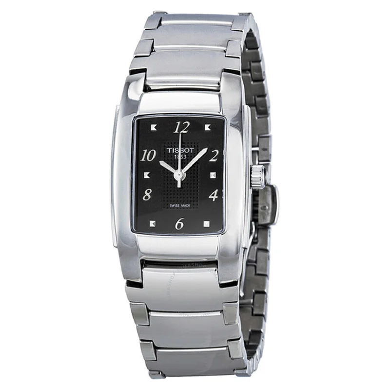 Women's Heritage Watches for Modern Design-Tissot T-Lady Black Dial Women 25.4mm