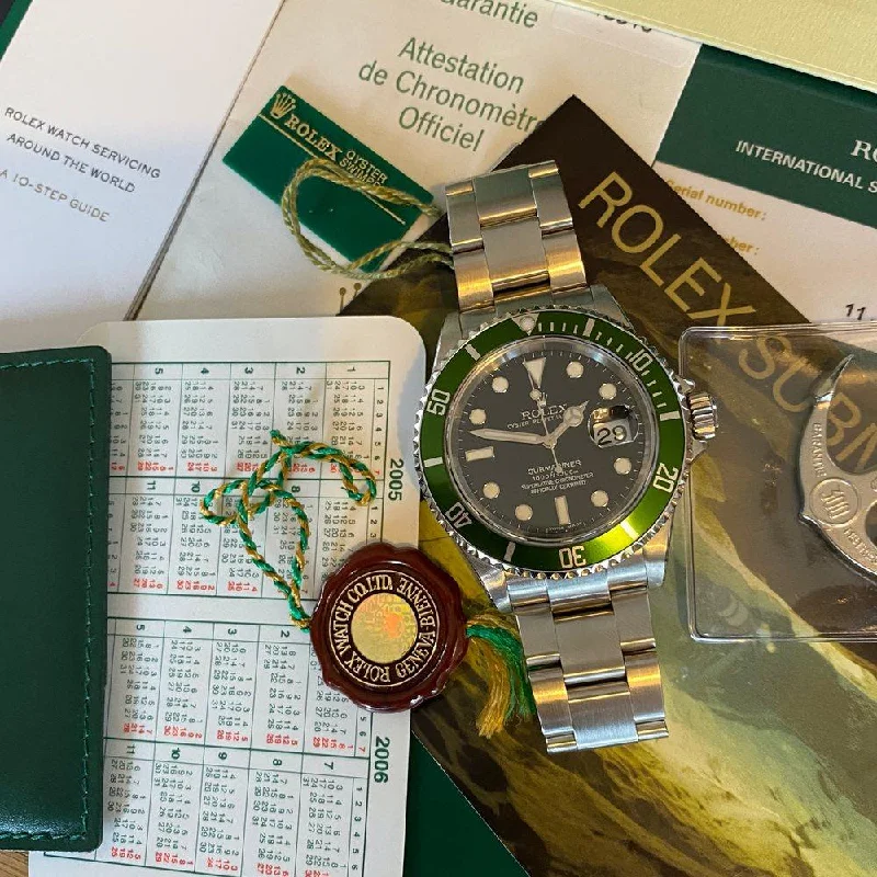 Women's Rolex Yacht-Master Watches-Rolex Submariner 16610LV Kermit (2006)