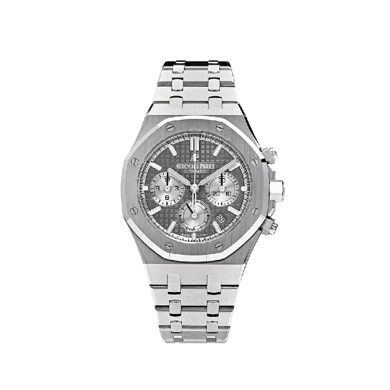 Men's Audemars Piguet Eco-Drive Style Watches-Audemars Piguet Royal Oak 26315ST.OO.1256ST.02 Selfwinding Chronograph Stainless Steel Grey Dial