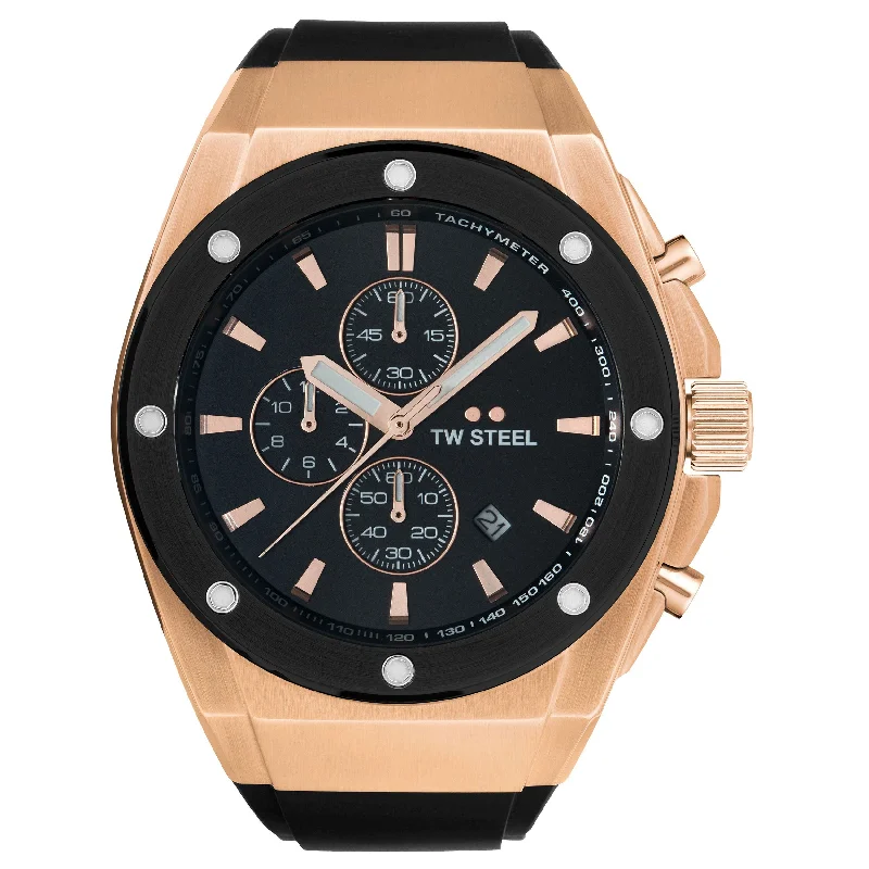 Men's Vintage Style Men's Dress Watches-TW Steel Men's Black CEO Tech Watch CE4103