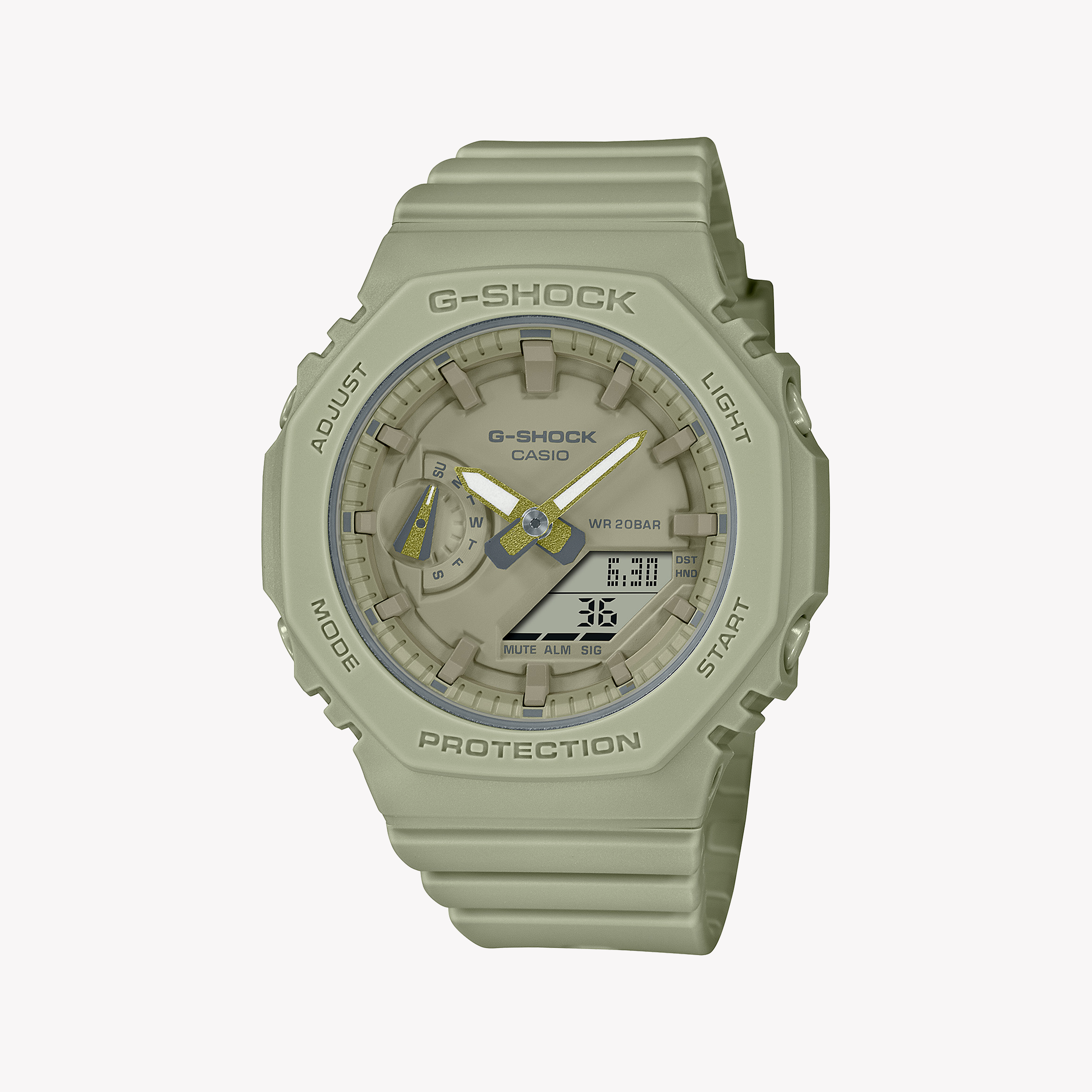 Men's Digital Watches with Anniversary Edition-CASIO G-SHOCK GMA-S2100BA-3ADR ADVENTURE SPIRIT - SPORTY GREEN WOMEN'S WATCH