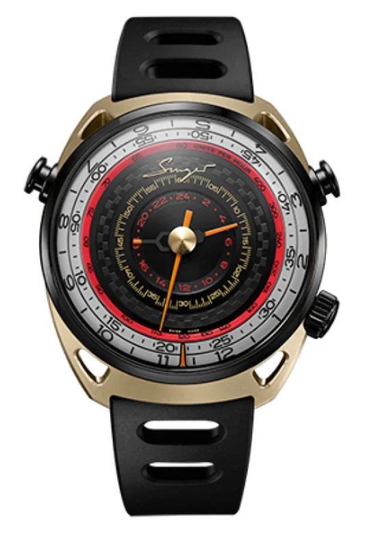 Men's Automatic Wind Style Dress Watches for Mechanical Movement-Singer Reimagined Track1 Endurance Edition 24H Chronograph