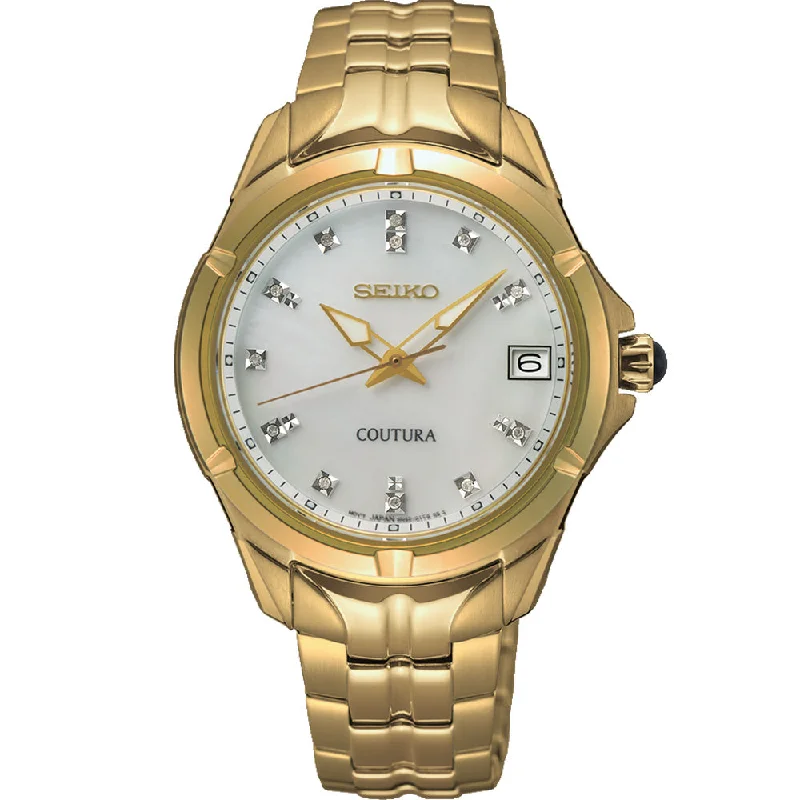 Men's Seiko Vintage Style Watches-Seiko Coutura SUR596P Diamond Set