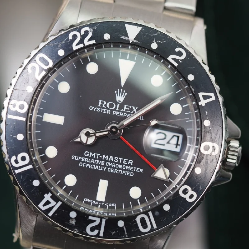 Women's Rolex Modern Style Watches-Rolex GMT Master 1675 (1972)