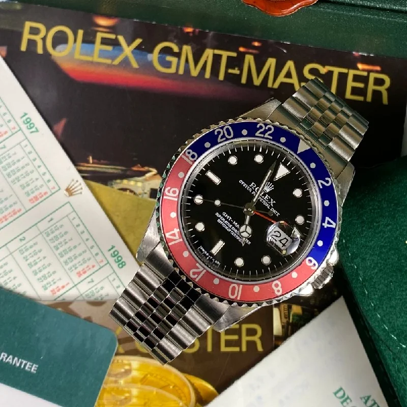 Women's Rolex Day-Date Watches-Rolex GMT Master 16700 Pepsi (1997)