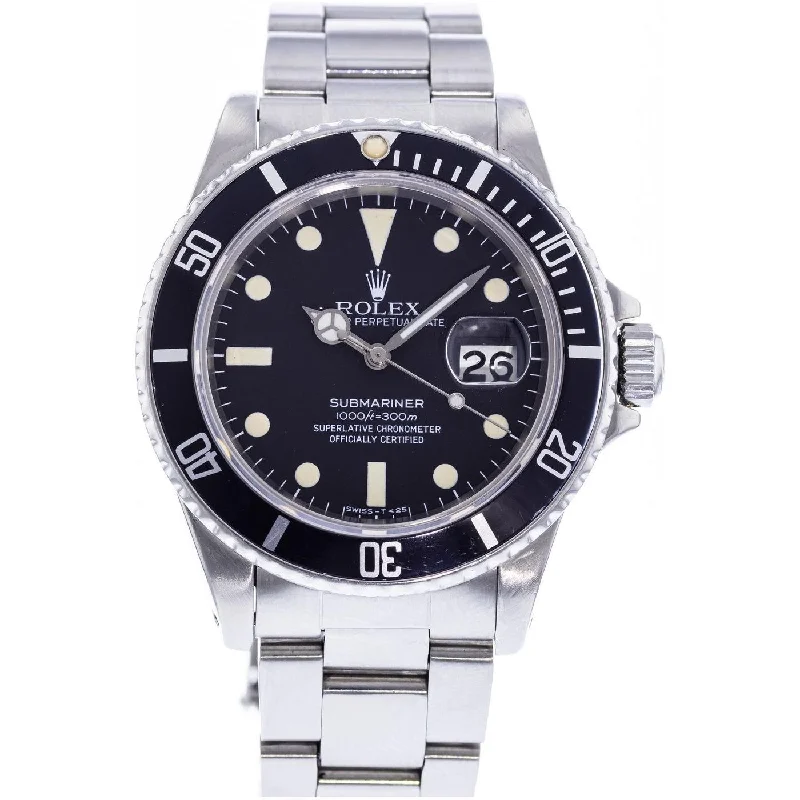 men's Rolex watches with slide rule bezel -​Rolex Submariner Date 16800 Matte Dial (Pre-Owned)