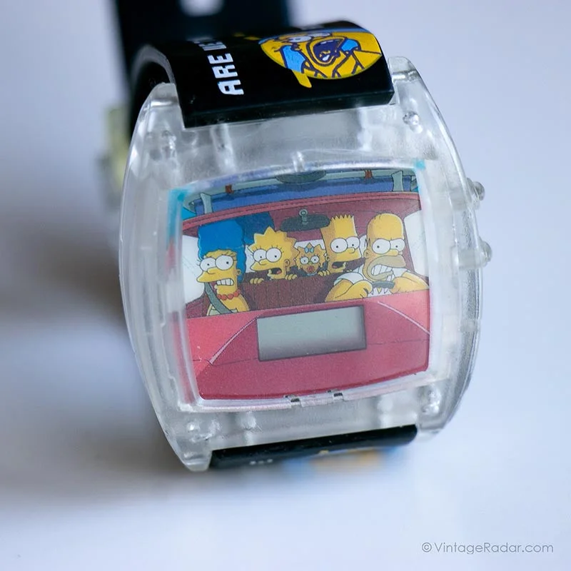 Women's Pilot Watches with UV Sensor-The Simpsons Vintage Wristwatch | 90s Collectible Watch