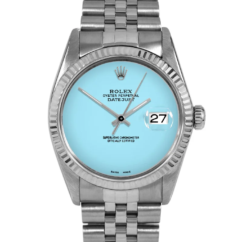 men's Rolex watches with enamel dial -​Rolex Datejust 36mm | 16014-TRQ-NOHM-FLT-JBL