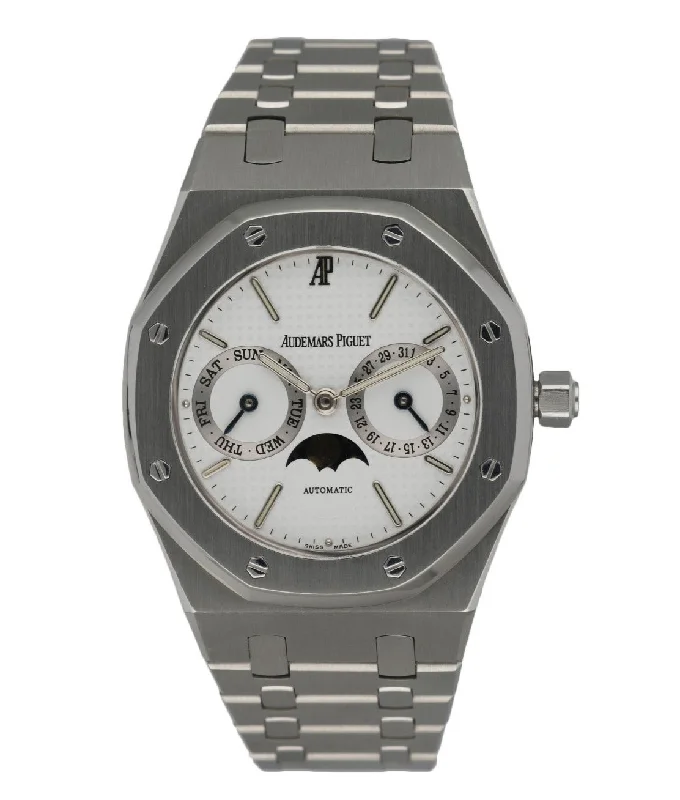 Men's Audemars Piguet Office Wear Design Watches-Audemars Piguet Royal Oak 25594ST Stainless Steel Moonphase Men's Watch Full Set