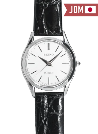Men's Seiko Small Size Style Watches-Exceline Silver Ref. SWDL209