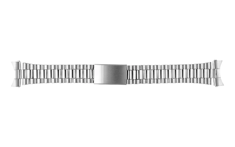 men's Rolex watches with Clous de Paris dial -​Hadley-Roma Men's Stainless Steel Rolex President® Style Curved End Metal Bracelet Watch Band
