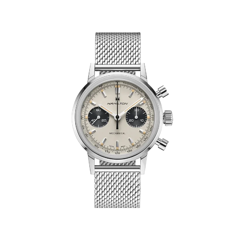 Women's Chronograph Watches with Compass Calibration-Hamilton American Classic Intra-Matic Chronograph H