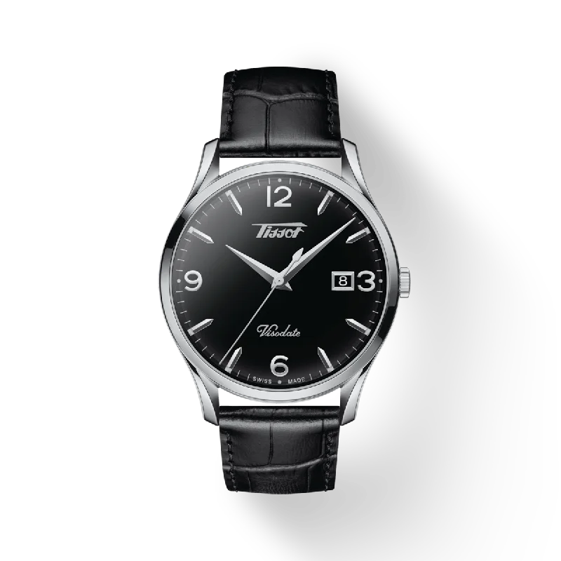 Women's Heritage Watches with Luxury Materials-Tissot Heritage Black Dial Men's watch 40mm