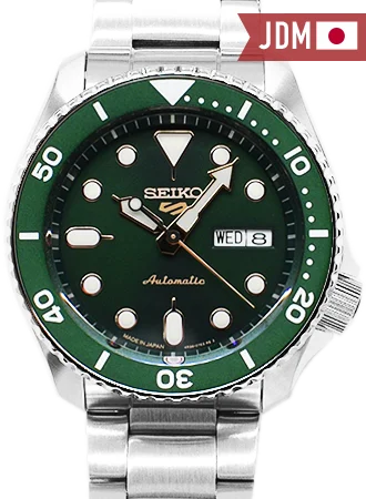 Seiko Watches for Men Online-Seiko 5 Sports “Sports Style” Green Gilt Ref. SBSA013