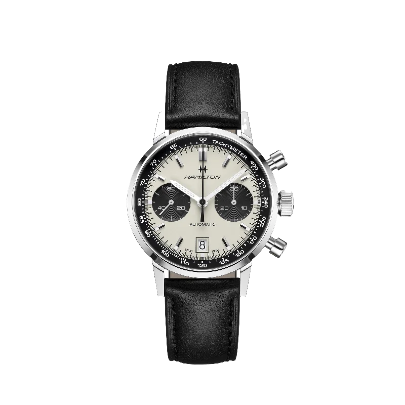 Women's Chronograph Watches with Compass Calibration-Hamilton American Classic Intra-Matic Auto Chrono