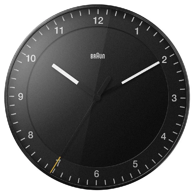 Corpus Clocks for Unique Art Pieces-Braun Classic Wall Clock 30cm BC17B
